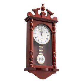 Grandfather Clock Vintage Pendulum Wall Clock 23.2 in with Quartz Movement