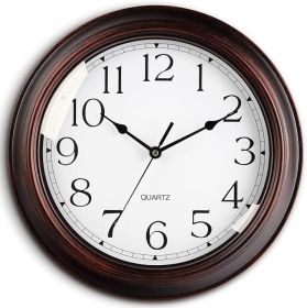 Wall Clocks Battery Operated Silent Non-Ticking Wall Clock 8.5 Inch Small Vintage Retro Rustic Style Decorative for Kitchen Living Room Home Offi