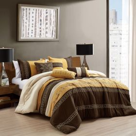 7 Pieces Comforter Set (size: KING)